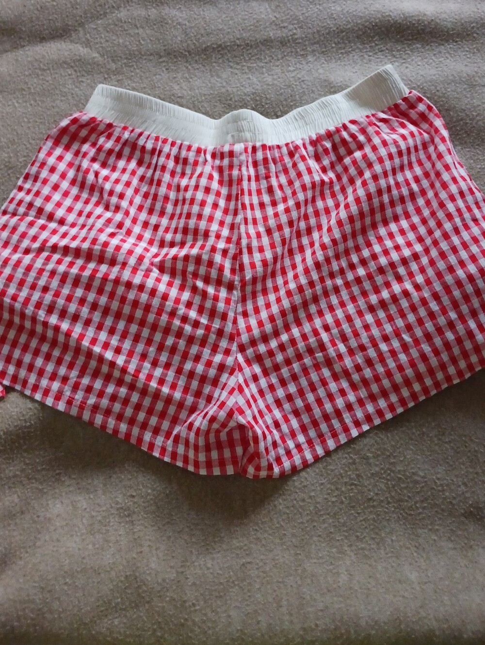 Pretty Garbage Red Gingham Shorts with Button Front - Picture 2 of 5
